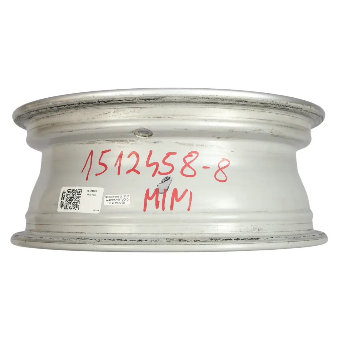 Alloy Rim 15" 5,5J ET:45 7-Hole 81 to Mini Cooper R50 R55 R56 R57 R58 Silver Wheel with Part number 1512458 Mini Cooper R50 R55 R56 R57 R58 Silver Wheel Alloy Rim 15" 5,5J ET:45 7-Hole 81 - SKU 1512458-8 - Part number 1512458