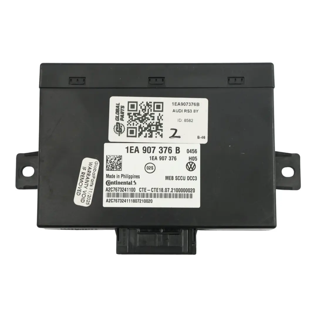 8Y Suspension Arrière Module Amortisseur Unité ECU pour Audi A3 S3 à propos du numéro de pièce 1EA907376B Audi A3 S3 8Y Suspension Arrière Module Amortisseur Unité ECU - SKU 1EA907376B - Numéro de pièce 1EA907376B