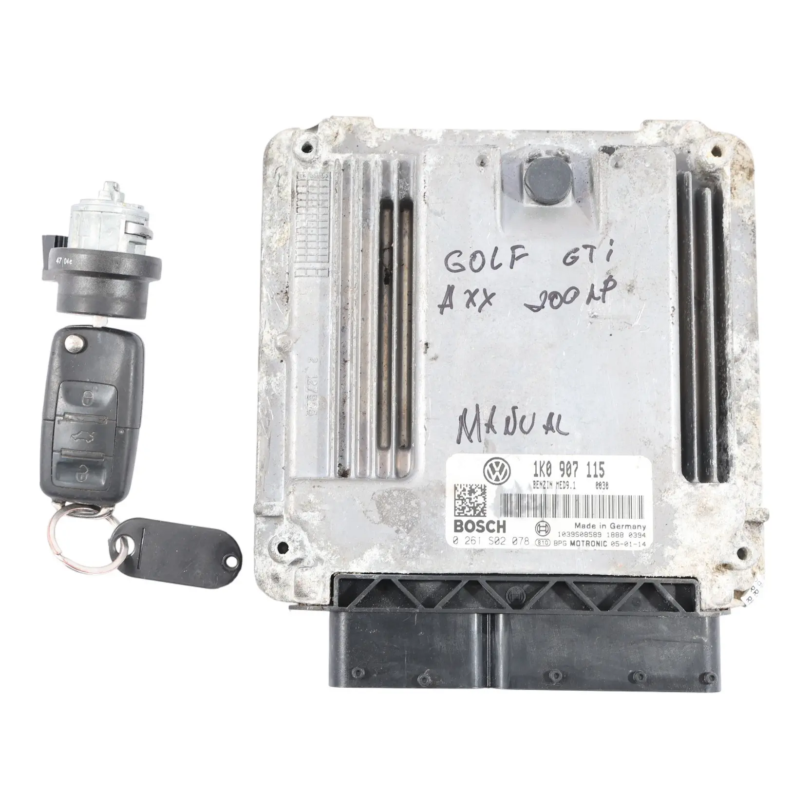 Volkswagen Golf V GTI 2.0 TFSI AXX 200 CV Kit Control Motor ECU 1K0907115 Manual