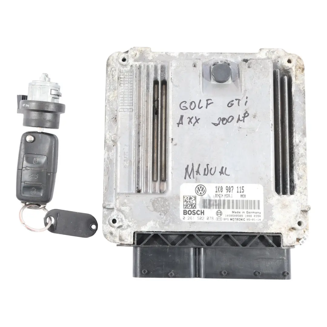 Volkswagen Golf Mk5 V GTI 2.0 TFSI AXX 200CH Calculateur Moteur Manuel - SKU 1K0907115 - Numéro de pièce 1K0907115