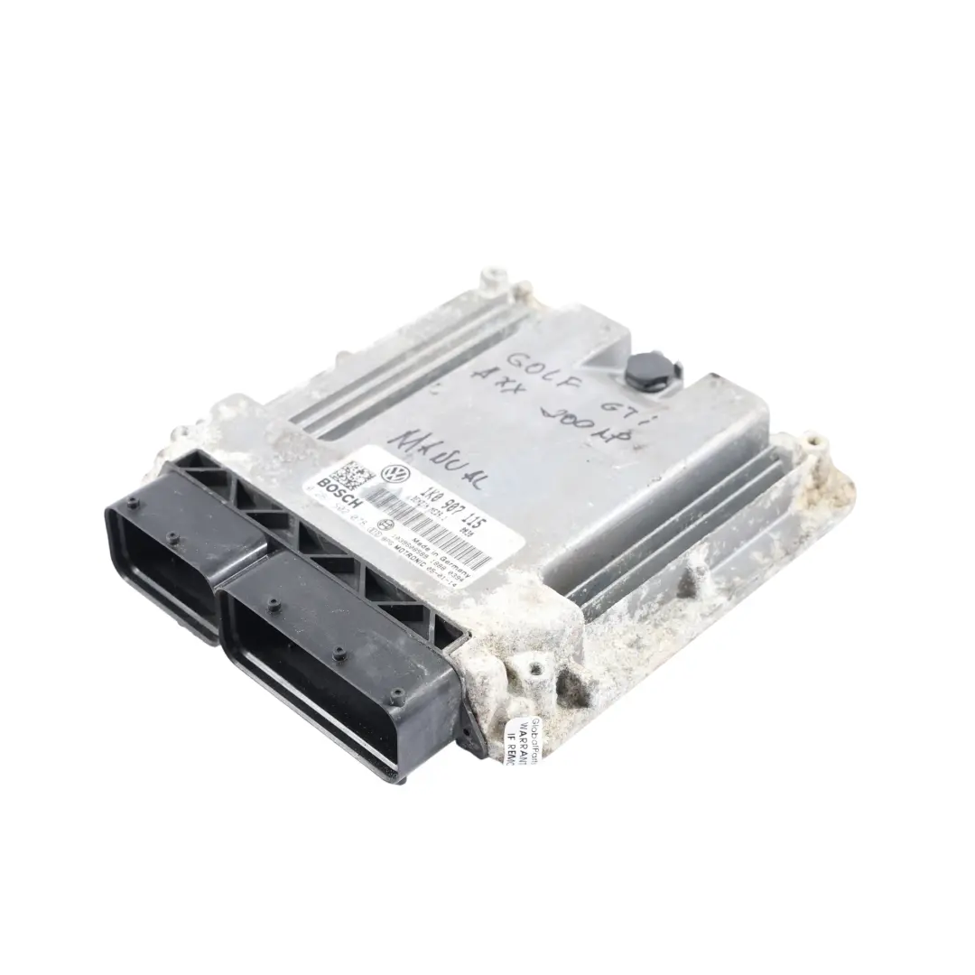 Volkswagen Golf V GTI 2.0 TFSI AXX 200HP Engine Control ECU Kit Manual - SKU 1K0907115 - Part number 1K0907115