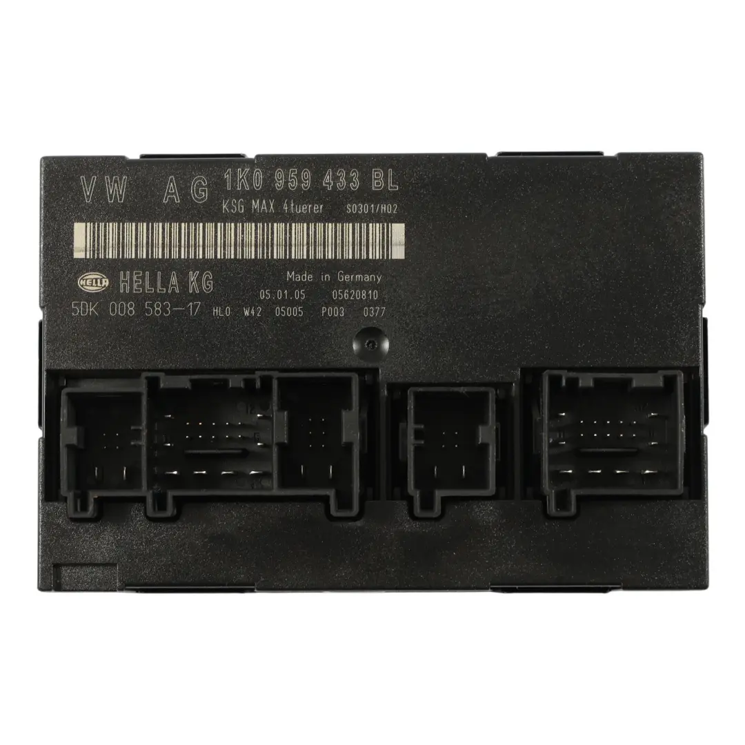 VW Golf MK5 Body Control Comfort Modul BCM Convenience Unit ECU - SKU 1K0959433BL - Teilenummer 1K0959433BL
