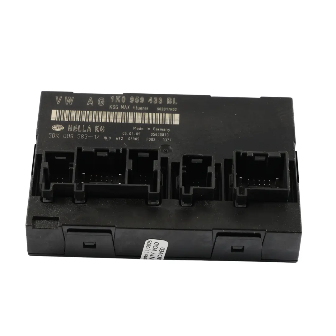 MK5 Module De Commande Carrosserie Confort BCM Confort ECU pour VW Golf à propos du numéro de pièce 1K0959433BL VW Golf MK5 Module De Commande Carrosserie Confort BCM Confort ECU - SKU 1K0959433BL - Numéro de pièce 1K0959433BL