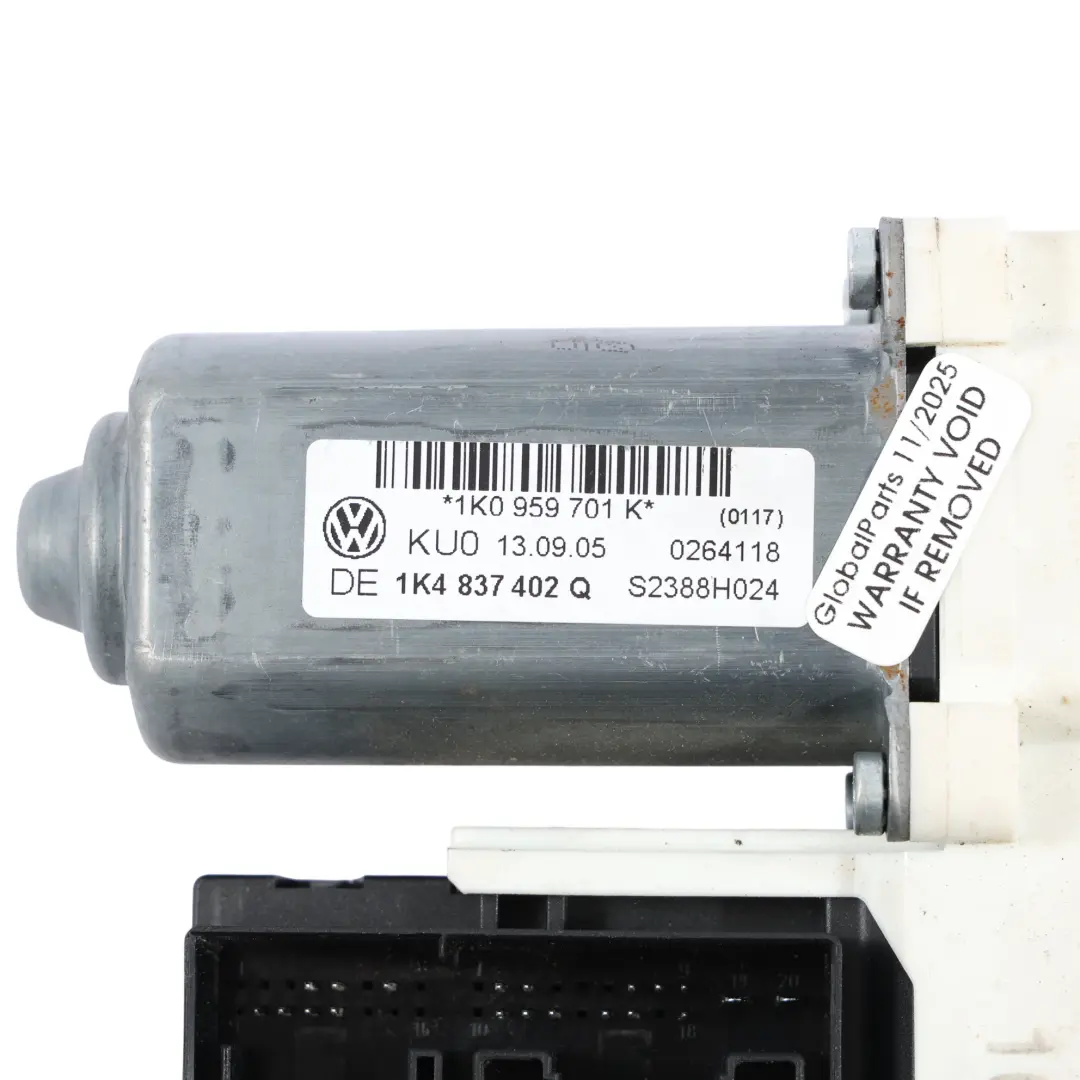 Volkswagen Golf Mk5 1K Silnik Podnośnika Szyby Prawy Przód - SKU 1K0959701K - Numer Części 1K0959701K
