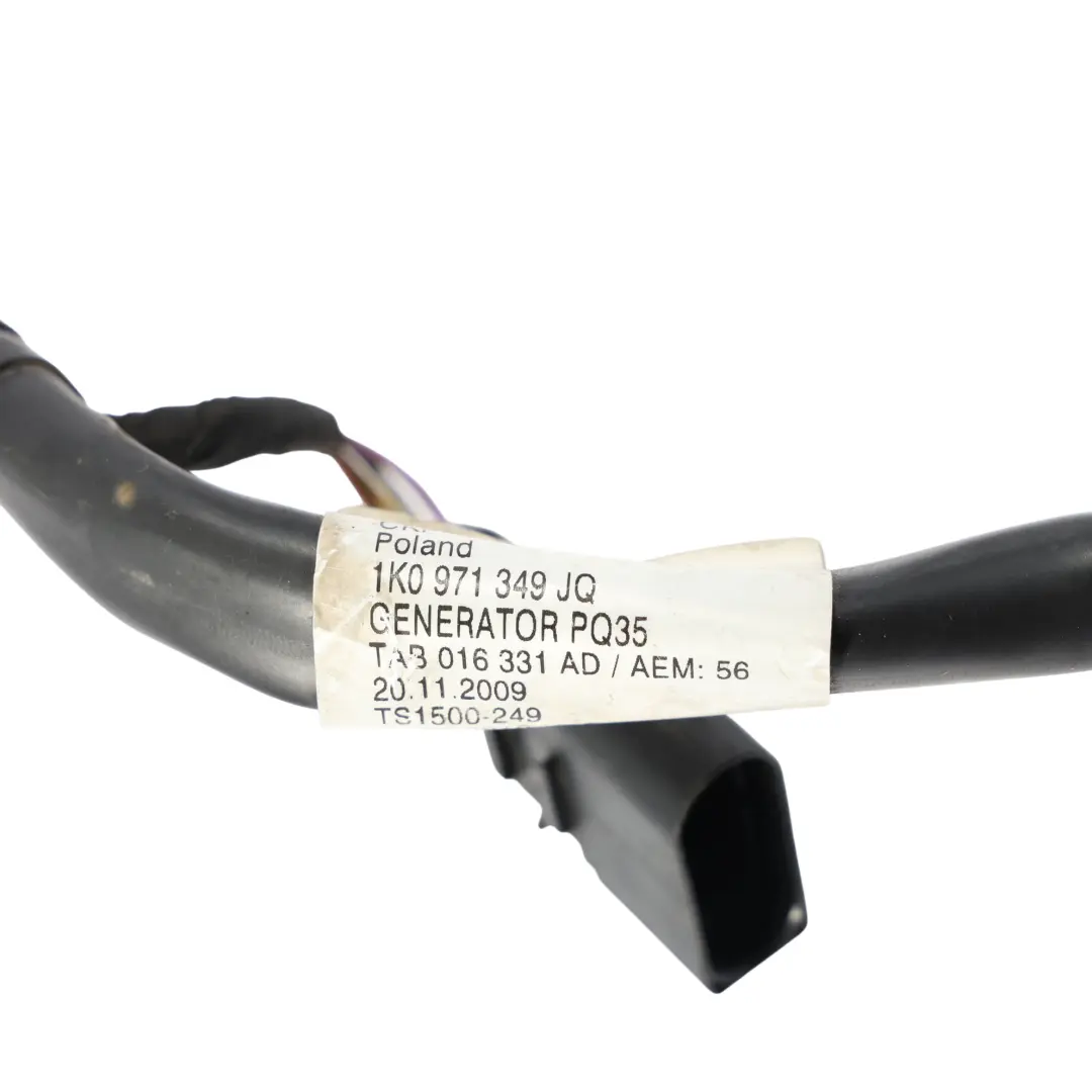 Audi A3 8P 1.2 TFSI CBZB Lichtmaschine Kabelbaum Kabelsatz - SKU 1K0971349JQ - Teilenummer 1K0971349JQ