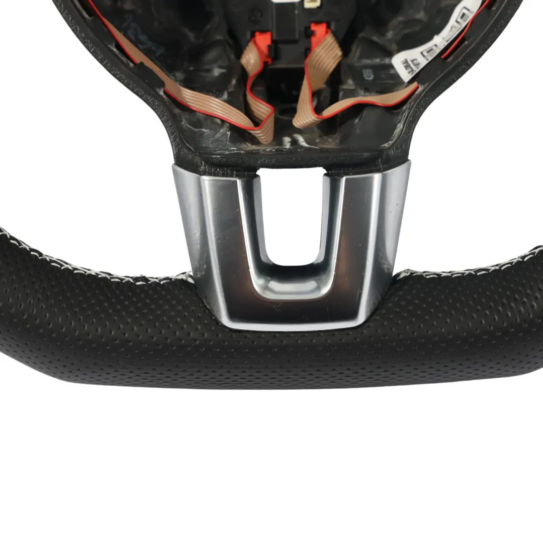 Steering Wheel NEW Black Leather White Threads to VW Volkswagen Scirocco with Part number 1K8419091H VW Volkswagen Scirocco Steering Wheel NEW Black Leather White Threads - SKU 1K8419091H-1 - Part number 1K8419091H