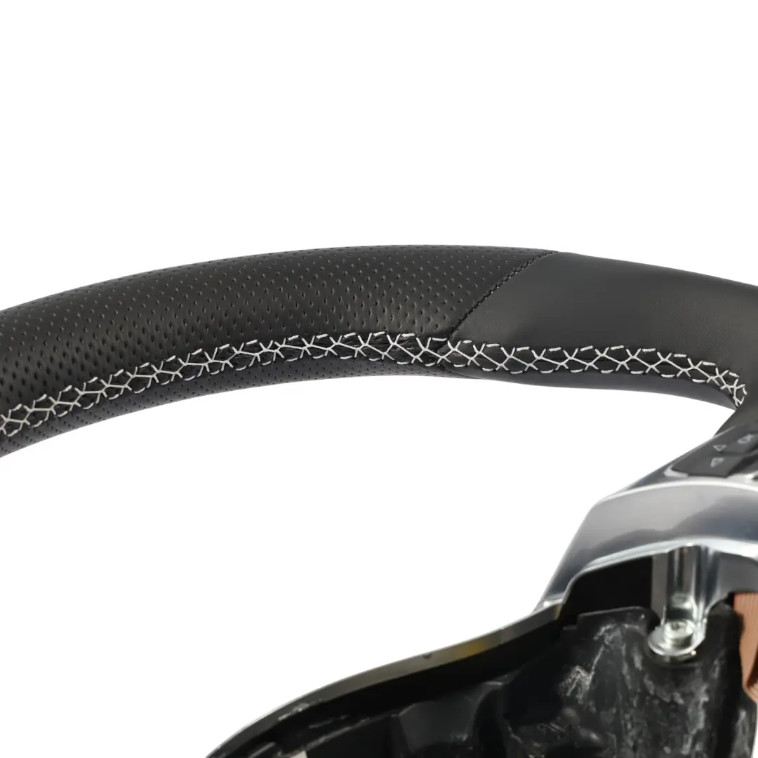 Lenkrad NEU Schwarz Leder Weiß Fäden für VW Volkswagen Scirocco mit Teilenummer 1K8419091H VW Volkswagen Scirocco Lenkrad NEU Schwarz Leder Weiß Fäden - SKU 1K8419091H-1 - Teilenummer 1K8419091H