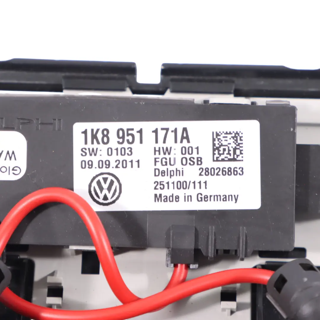 Seat Ibiza Mk4 6J Panneau Garniture Toit Module Alarme Ultrasonique - SKU 1K8951171A-2 - Numéro de pièce 1K8951171A