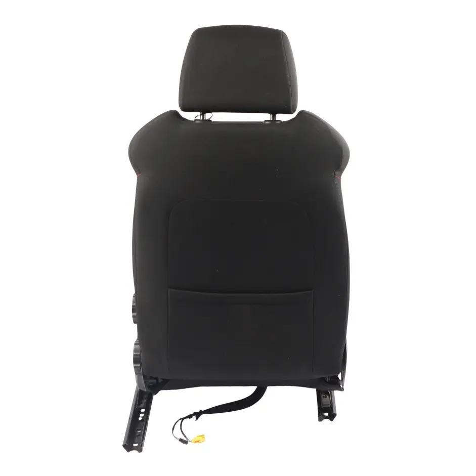 Seat Leon Mk2 1P 5D Vorder Sitz Innenraum Links Stoff Stoff Schwarz Rot Naht - SKU 1P0881805CP - Teilenummer 1P0881805CP