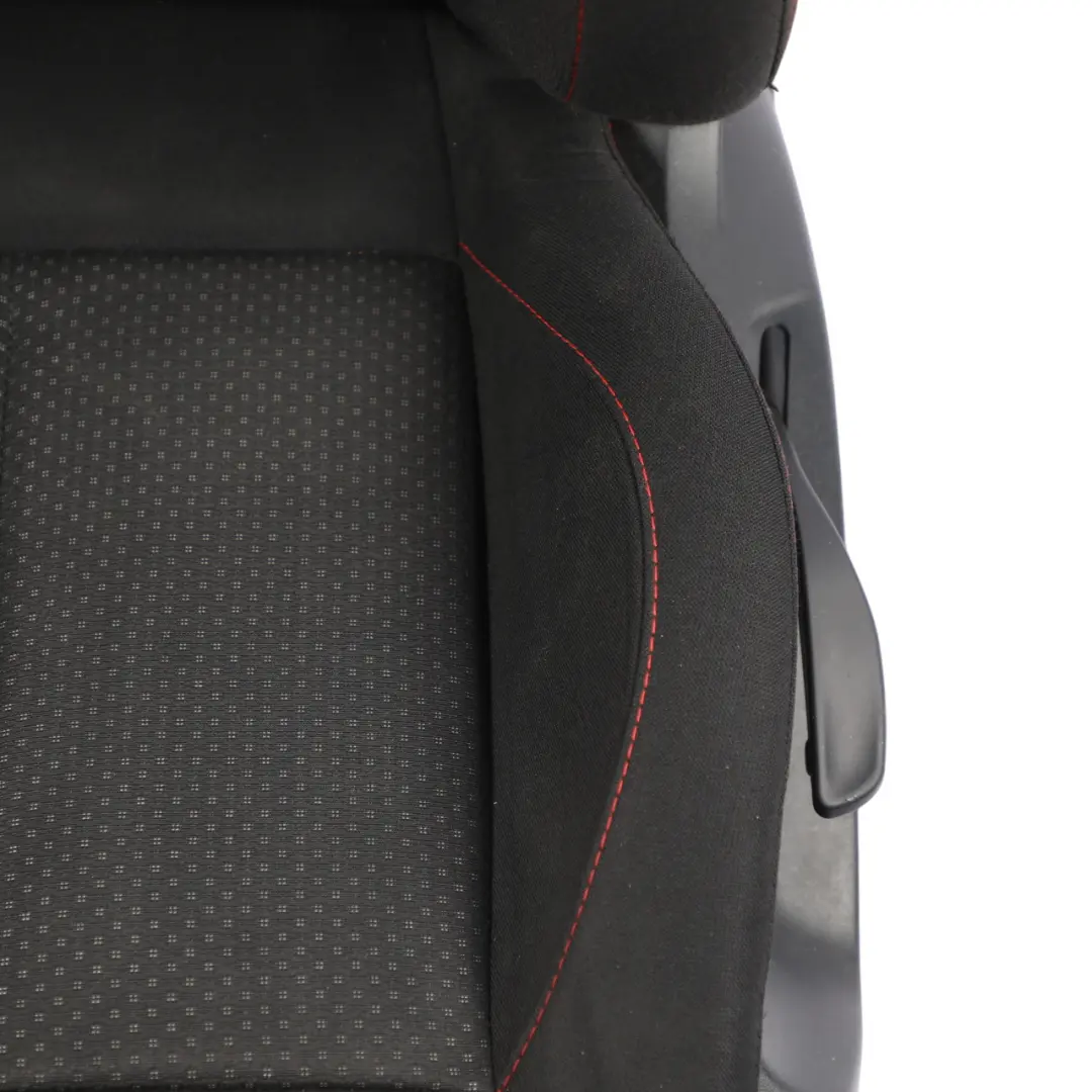 Seat Leon Mk2 1P 5D Sedile Anteriore Sinistro Tessuto Panno Nero Punto Rosso - SKU 1P0881805CP - Numero di parte 1P0881805CP