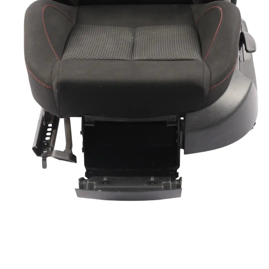 Seat Leon Mk2 1P 5D Sedile Anteriore Sinistro Tessuto Panno Nero Punto Rosso - SKU 1P0881805CP - Numero di parte 1P0881805CP