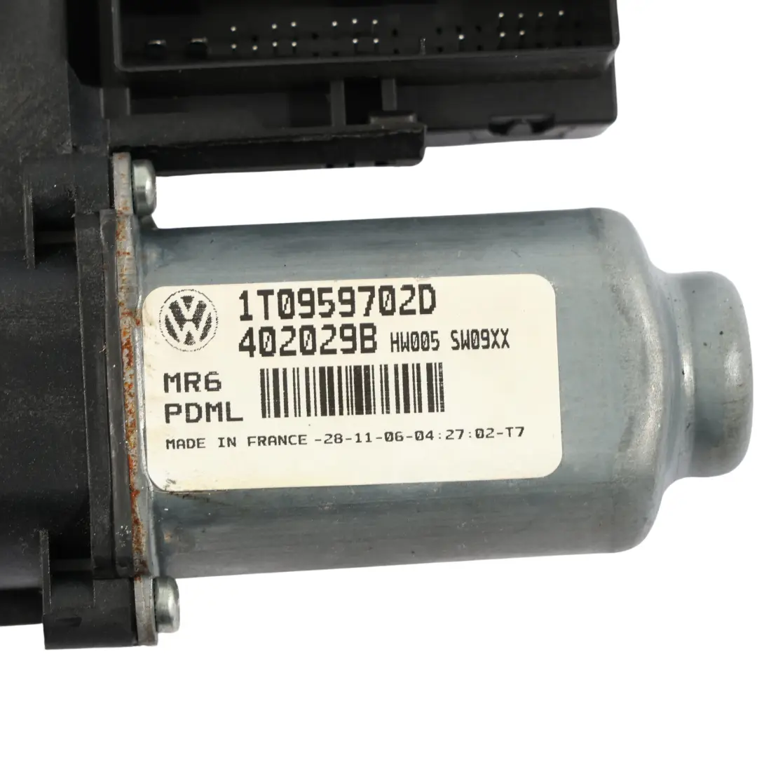 Volkswagen Touran 1T Moteur De Lève-Vitre Avant Côté Conducteur - SKU 1T0959702D - Numéro de pièce 1T0959702D