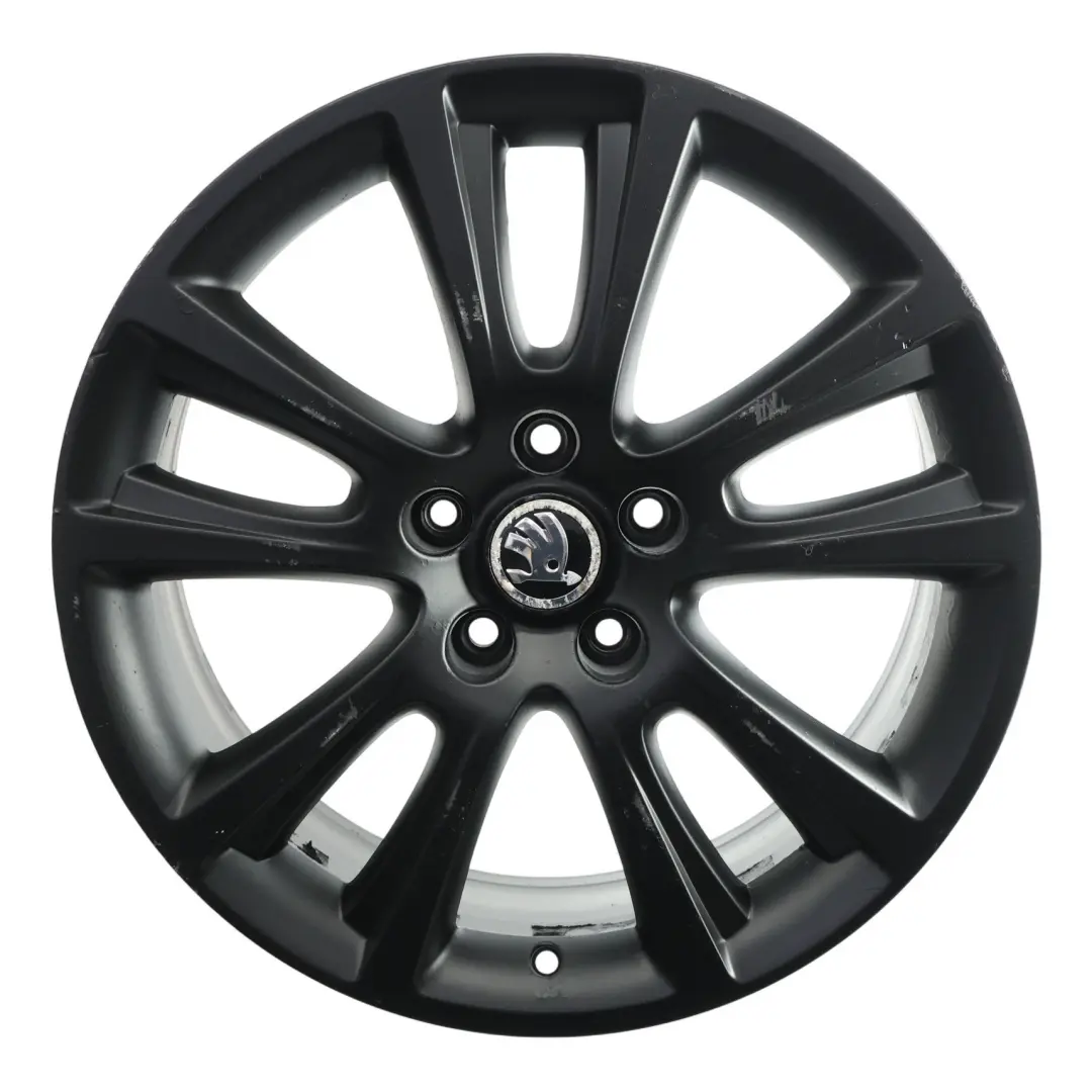 Skoda Octavia RS Mk2 Schwarze Felge Leichtmetallfelge 18" 7,5J ET:51 - SKU 1Z0601025M-2 - Teilenummer 1Z0601025M