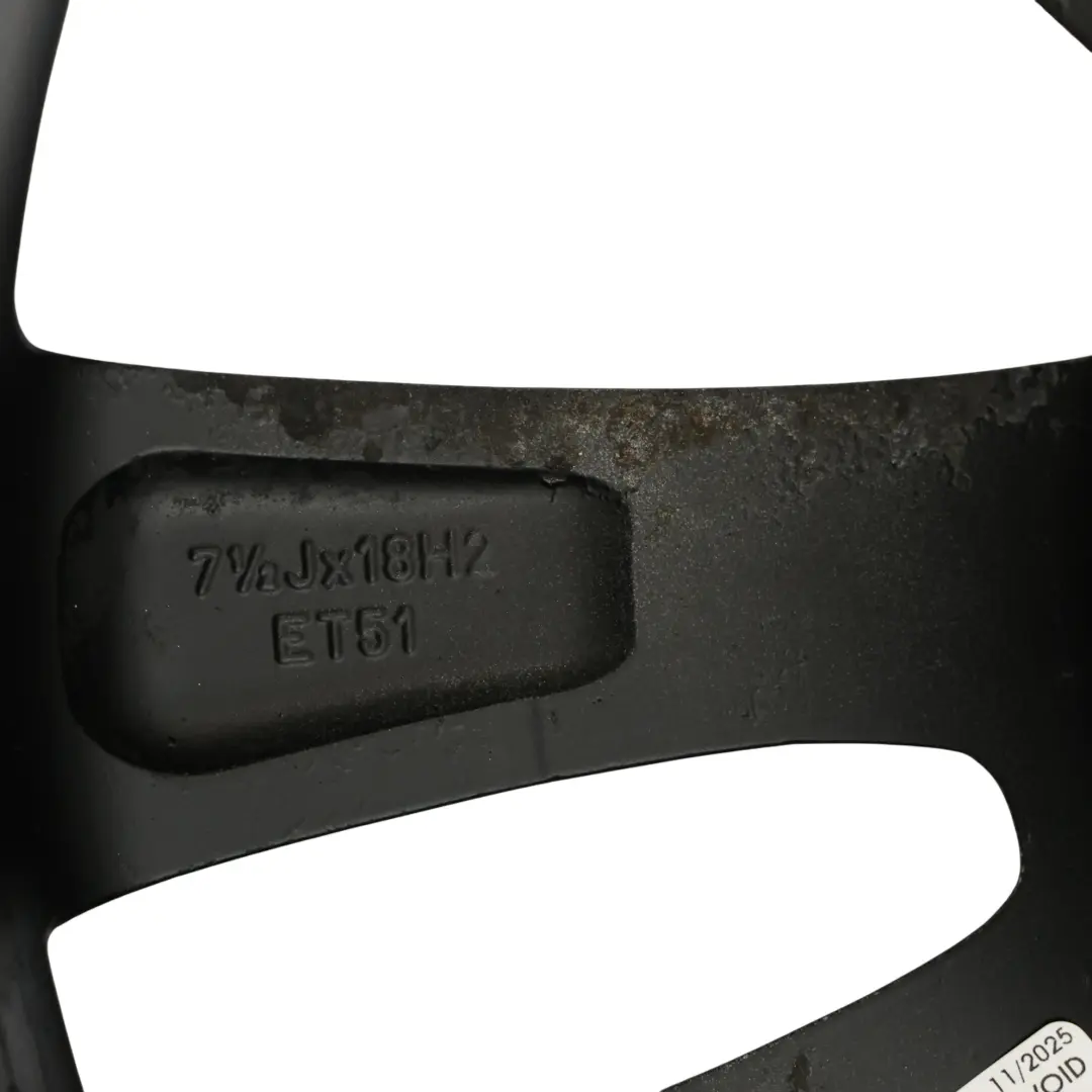 Skoda Octavia RS Mk2 Schwarze Felge Leichtmetallfelge 18" 7,5J ET:51 - SKU 1Z0601025M-2 - Teilenummer 1Z0601025M