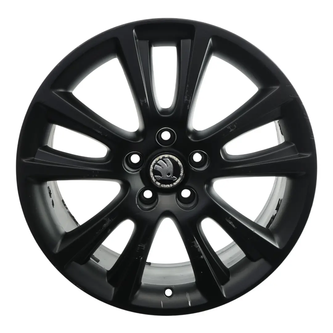 Mk2 Black Wheel Alloy Rim 7,5J 18" ET:51 to Skoda Octavia RS with Part number 1Z0601025M Skoda Octavia RS Mk2 Black Wheel Alloy Rim 7,5J 18" ET:51 - SKU 1Z0601025M-4 - Part number 1Z0601025M