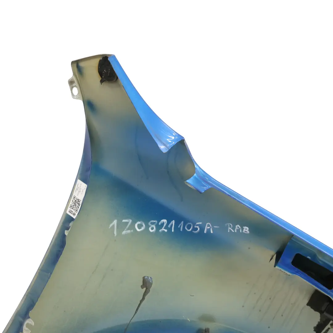 Skoda Octavia II Panneau Latéral Avant Gauche Aile Avant Race Blue Metallic F5W - SKU 1Z0821105A-RAB - Numéro de pièce 1Z0821105A