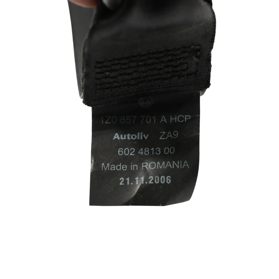 Skoda Octavia Mk2 1Z Seat Belt Seatbelt Front Left N/S Side - SKU 1Z0857701A - Part number 1Z0857701A