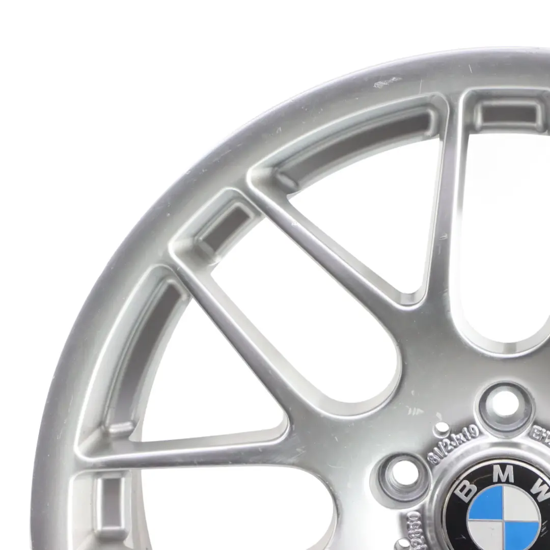 Front Silver Wheel Alloy RIm 19" 8.5J ET:44 M Styling 163 to BMW E46 M3 CSL with Part number 2282650 BMW E46 M3 CSL Front Silver Wheel Alloy RIm 19" 8.5J ET:44 M Styling 163 - SKU 2282650-1 - Part number 2282650