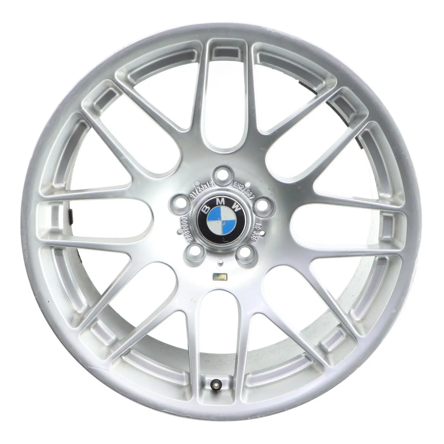 BMW E46 M3 Cerchio Lega Posteriore Argento 19" 9.5J ET:27 M Styling 163 2282660
