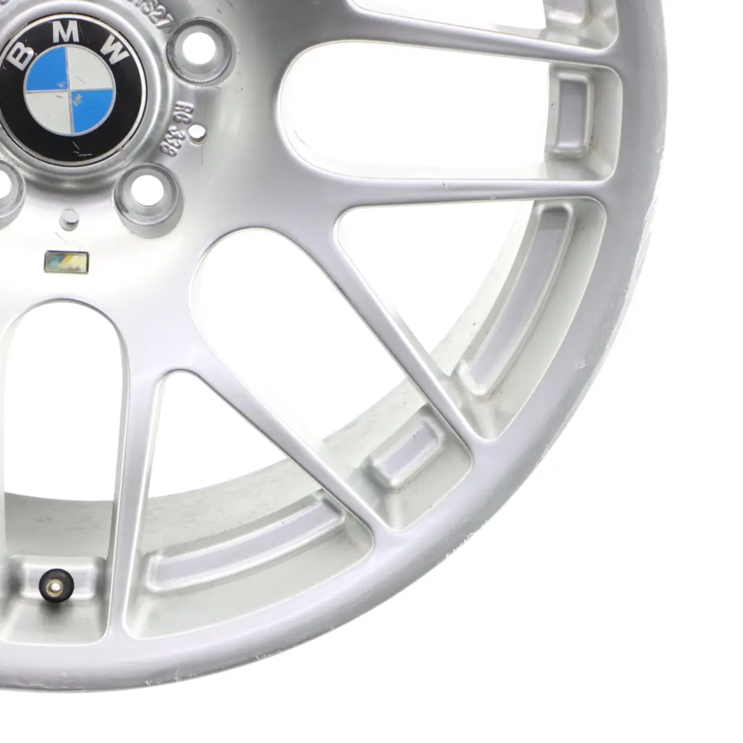 BMW E46 M3 Jante Arrière Argentée Alliage 19" 9,5J ET 27 Style M 163 2282660 - SKU 2282999-1 - Numéro de pièce 2282999