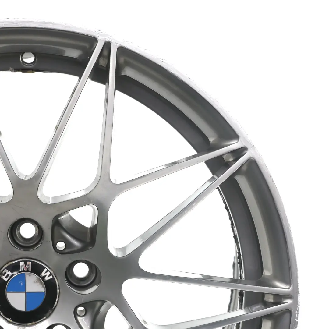 BMW F80 M3 Ferric Grey Rear Wheel Alloy Rim 20" M Star Spoke 666 10J - SKU 2287501-2 - Part number 2287501