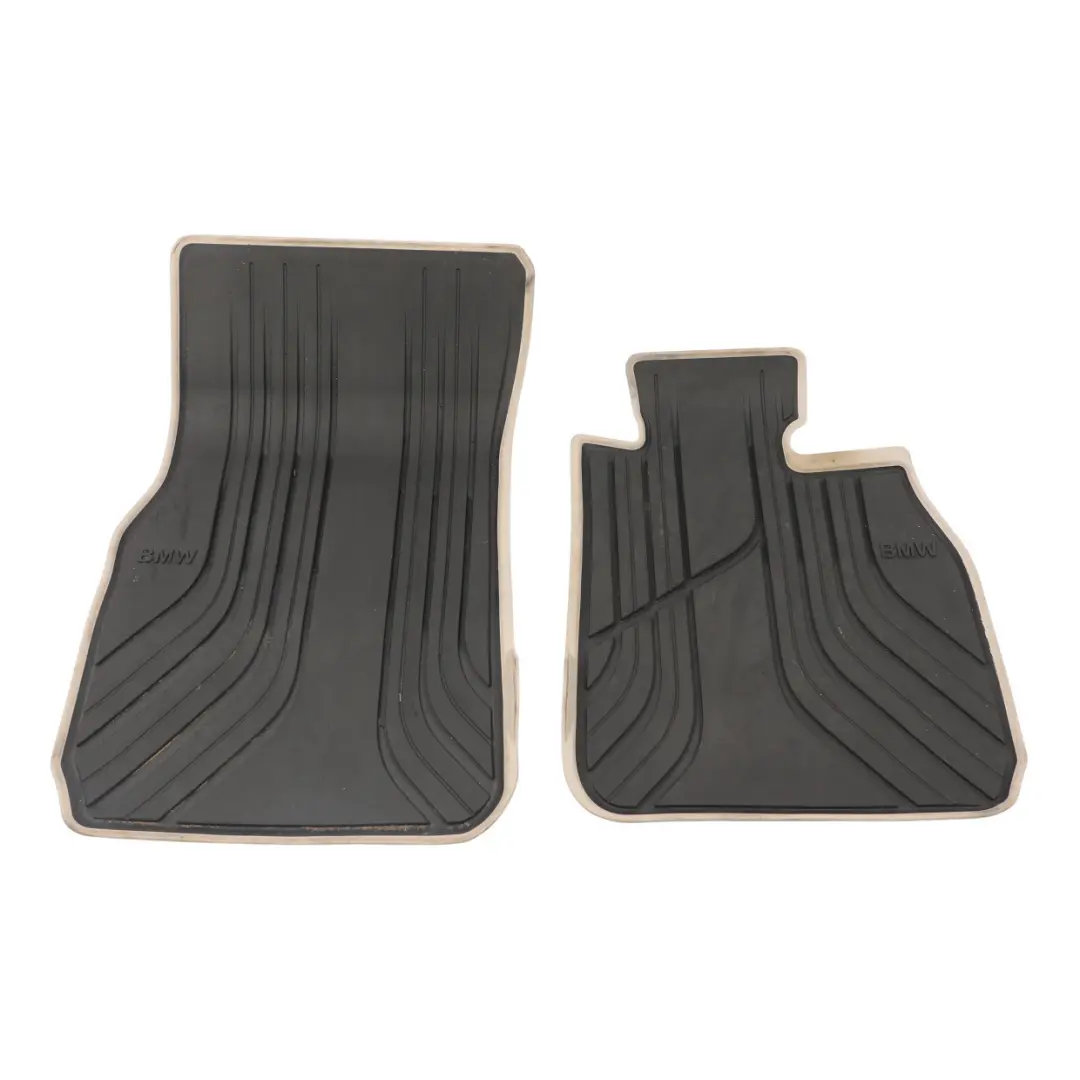 Front Rubber Mats Floor Cover Set Anthracite Beige to BMW F30 F31 F34 with Part number 2339781 BMW F30 F31 F34 Front Rubber Mats Floor Cover Set Anthracite Beige - SKU RHD-2339781 - Part number 2339781