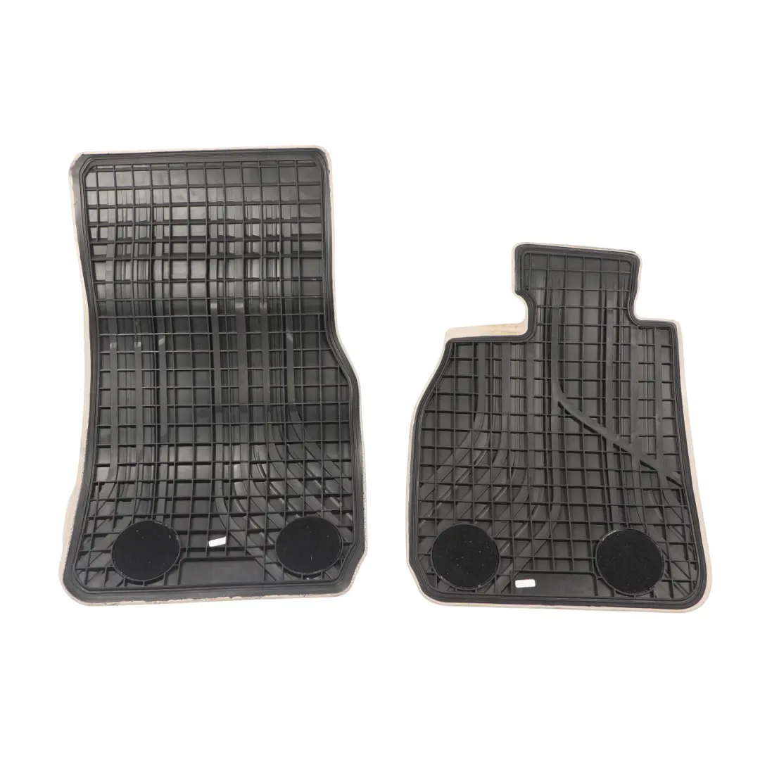 Front Rubber Mats Floor Cover Set Anthracite Beige to BMW F30 F31 F34 with Part number 2339781 BMW F30 F31 F34 Front Rubber Mats Floor Cover Set Anthracite Beige - SKU RHD-2339781 - Part number 2339781