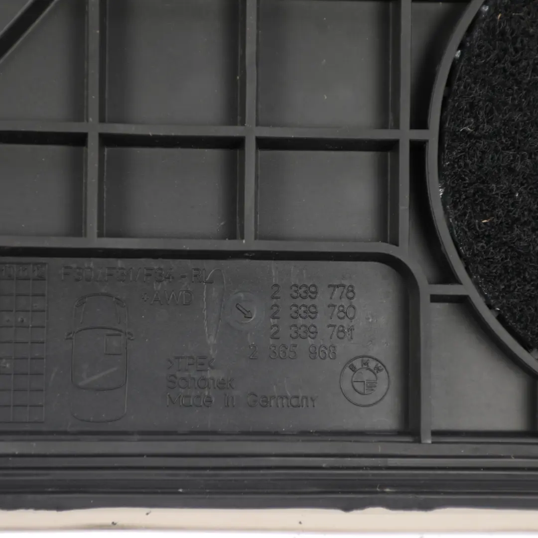 BMW F30 F31 F34 Front Rubber Mats Floor Cover Set Anthracite Beige - SKU RHD-2339781 - Part number 2339781