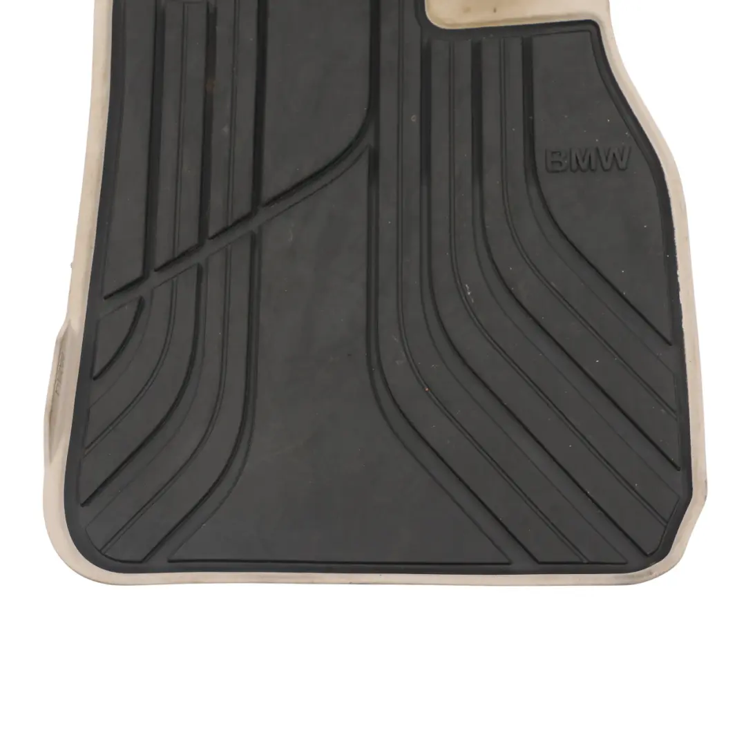 Front Rubber Mats Floor Cover Set Anthracite Beige to BMW F30 F31 F34 with Part number 2339781 BMW F30 F31 F34 Front Rubber Mats Floor Cover Set Anthracite Beige - SKU RHD-2339781 - Part number 2339781