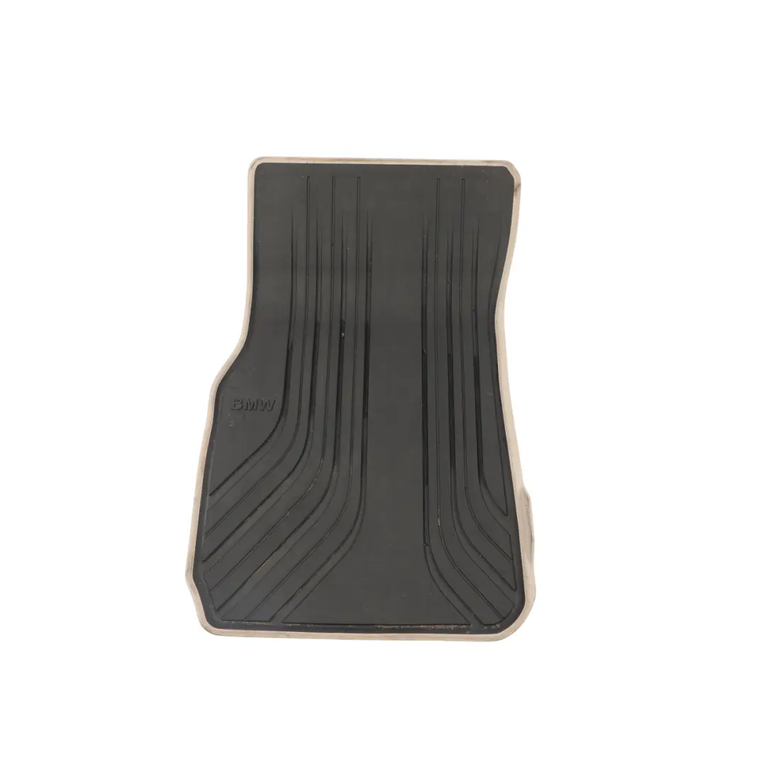 Front Rubber Mats Floor Cover Set Anthracite Beige to BMW F30 F31 F34 with Part number 2339781 BMW F30 F31 F34 Front Rubber Mats Floor Cover Set Anthracite Beige - SKU RHD-2339781 - Part number 2339781