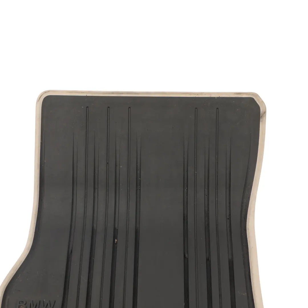 Front Rubber Mats Floor Cover Set Anthracite Beige to BMW F30 F31 F34 with Part number 2339781 BMW F30 F31 F34 Front Rubber Mats Floor Cover Set Anthracite Beige - SKU RHD-2339781 - Part number 2339781