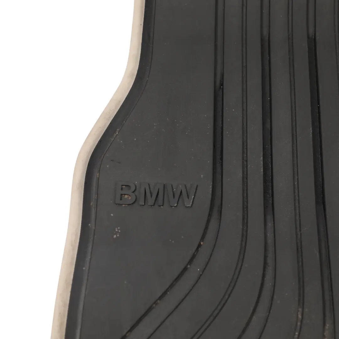 BMW F30 F31 F34 Front Rubber Mats Floor Cover Set Anthracite Beige - SKU RHD-2339781 - Part number 2339781