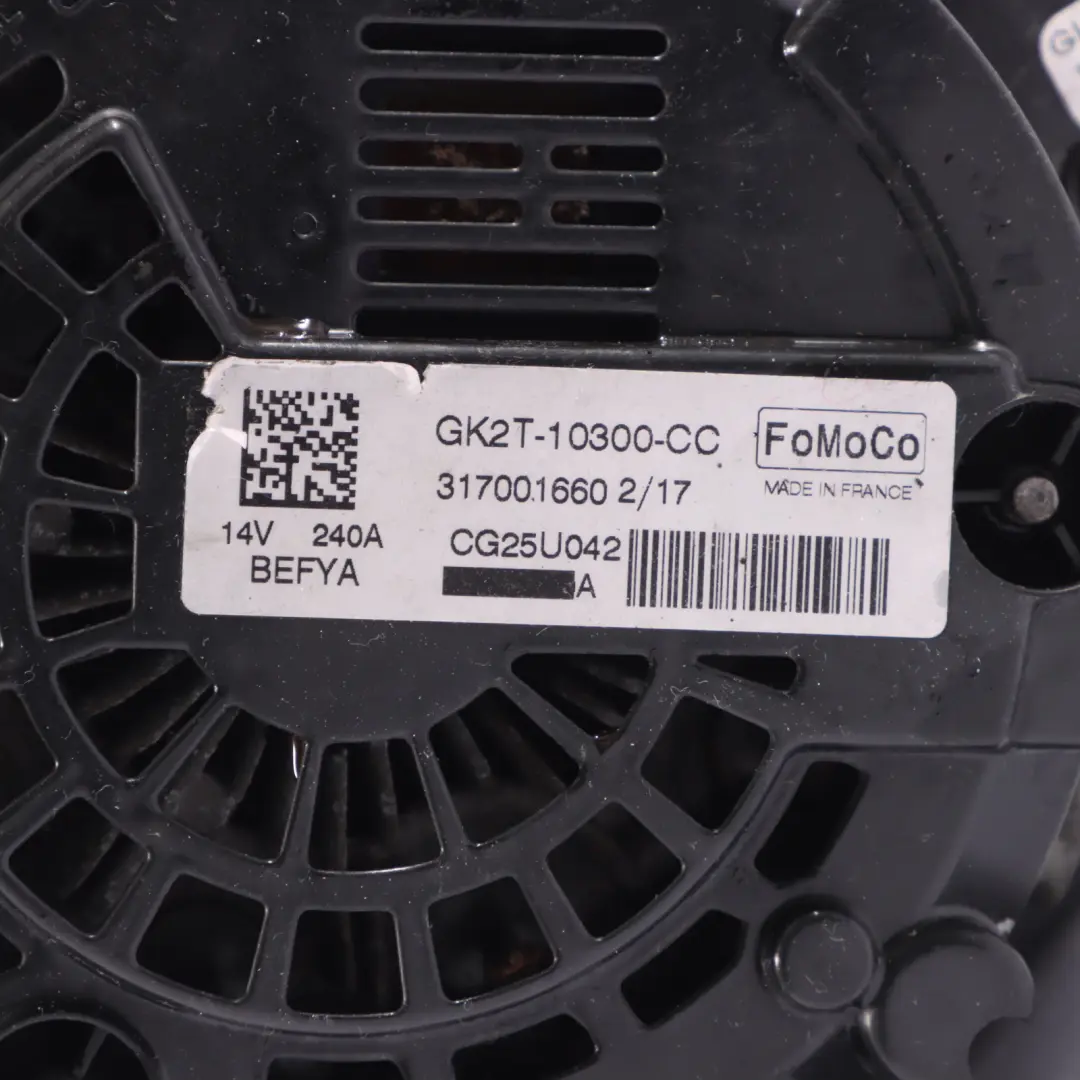 Ford Transit Custom Alternator 240A 14V 2.0 EcoBlue GK2T-10300-CC - SKU 2432355 - Part number 2432355
