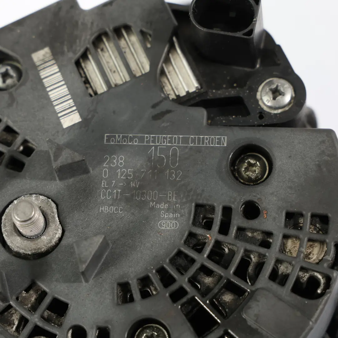 Mk1 Alternateur Générateur 150A 2.2 Tdci CC1T-10300-BE pour Ford Transit Custom à propos du numéro de pièce 2545291 Ford Transit Custom Mk1 Alternateur Générateur 150A 2.2 Tdci CC1T-10300-BE - SKU 2545291 - Numéro de pièce 2545291