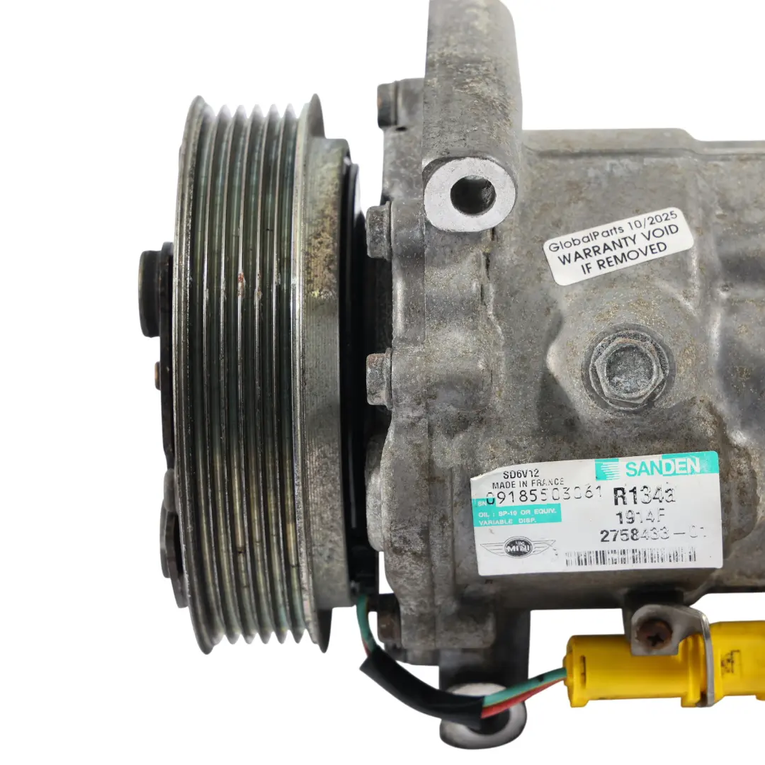 Compresseur D'Air 6452 pour Mini Cooper One R55 R56 R57 R60 à propos du numéro de pièce 2758433 Mini Cooper One R55 R56 R57 R60 Compresseur D'Air 6452 - SKU 2758433 - Numéro de pièce 2758433