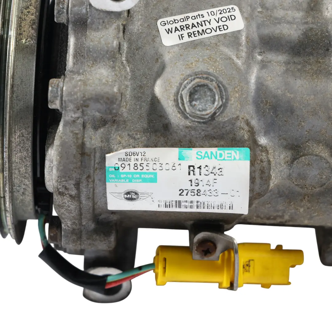 Mini Cooper One R55 R56 R57 R60 Compresseur D'Air 6452 - SKU 2758433 - Numéro de pièce 2758433