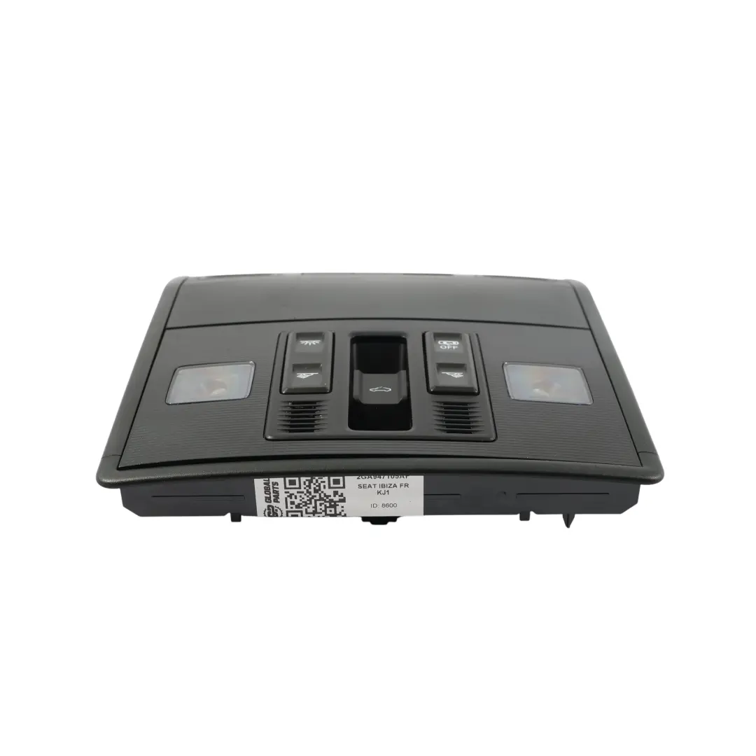 Interior Panel De Interruptores De Luz LED Techo Negro para Seat Ibiza 5 con número de pieza 2GA947105AF Seat Ibiza 5 Interior Panel De Interruptores De Luz LED Techo Negro - SKU 2GA947105AF - Número de pieza 2GA947105AF