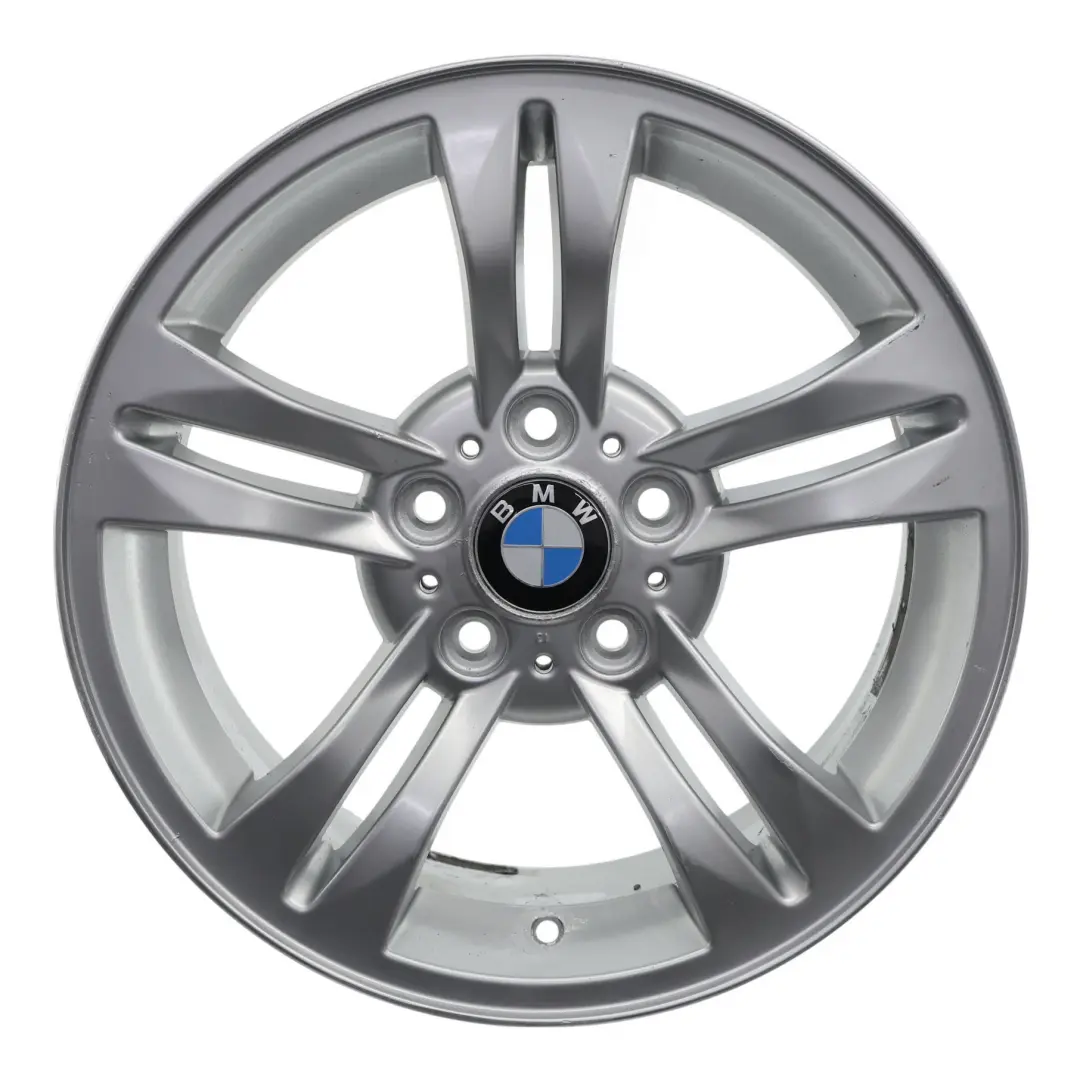 Alloy Wheel Rim 17" Double Spoke 112 ET:46 8J to BMW X3 E83 Silver with Part number 3401200 BMW X3 E83 Silver Alloy Wheel Rim 17" Double Spoke 112 ET:46 8J - SKU 3401200-5 - Part number 3401200