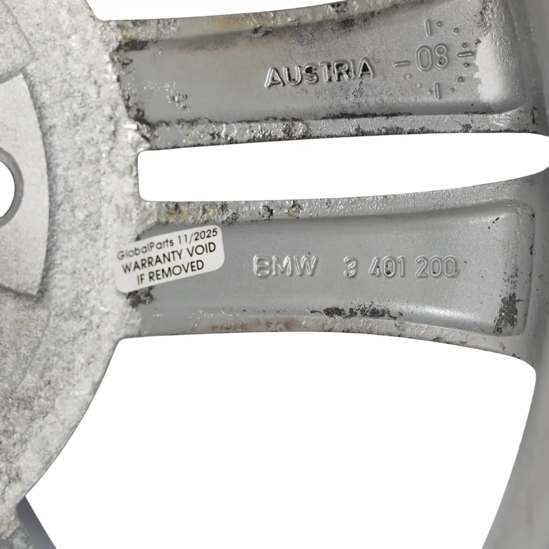 Alloy Wheel Rim 17" Double Spoke 112 ET:46 8J to BMW X3 E83 Silver with Part number 3401200 BMW X3 E83 Silver Alloy Wheel Rim 17" Double Spoke 112 ET:46 8J - SKU 3401200-5 - Part number 3401200