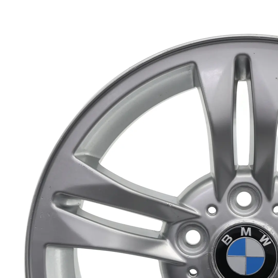 Alloy Wheel Rim 17" Double Spoke 112 ET:46 8J to BMW X3 E83 Silver with Part number 3401200 BMW X3 E83 Silver Alloy Wheel Rim 17" Double Spoke 112 ET:46 8J - SKU 3401200-5 - Part number 3401200