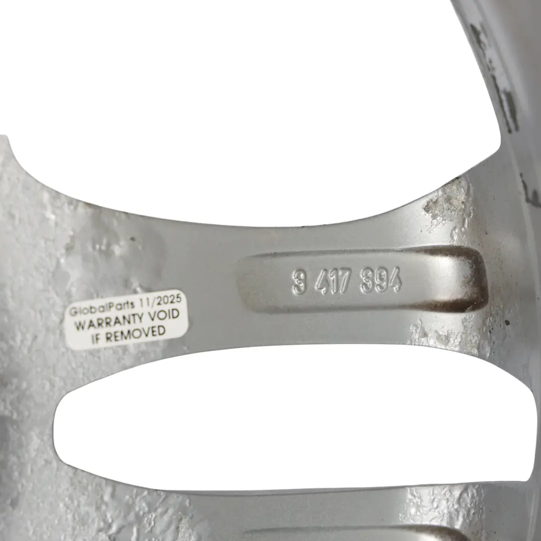 BMW X3 er E83 Silber Alu Felge Alufelge 18" Doppelspeiche 205 8J ET:46 - SKU 3417394-3 - Teilenummer 3417394