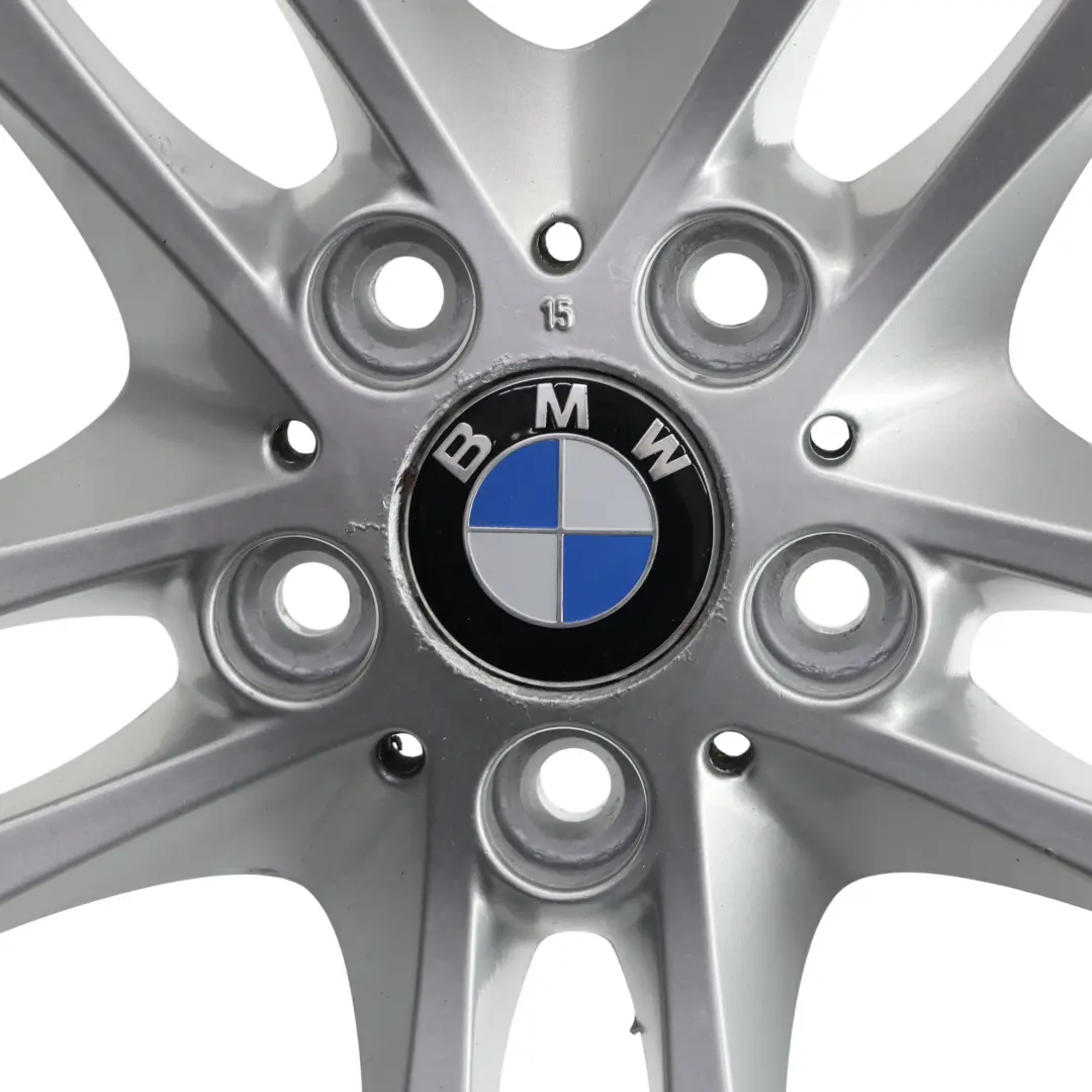 Alloy Rim Double Spoke 205 18" ET:46 8J to BMW X3 Series E83 Silver Wheel with Part number 3417394 BMW X3 Series E83 Silver Wheel Alloy Rim Double Spoke 205 18" ET:46 8J - SKU 3417394-3 - Part number 3417394