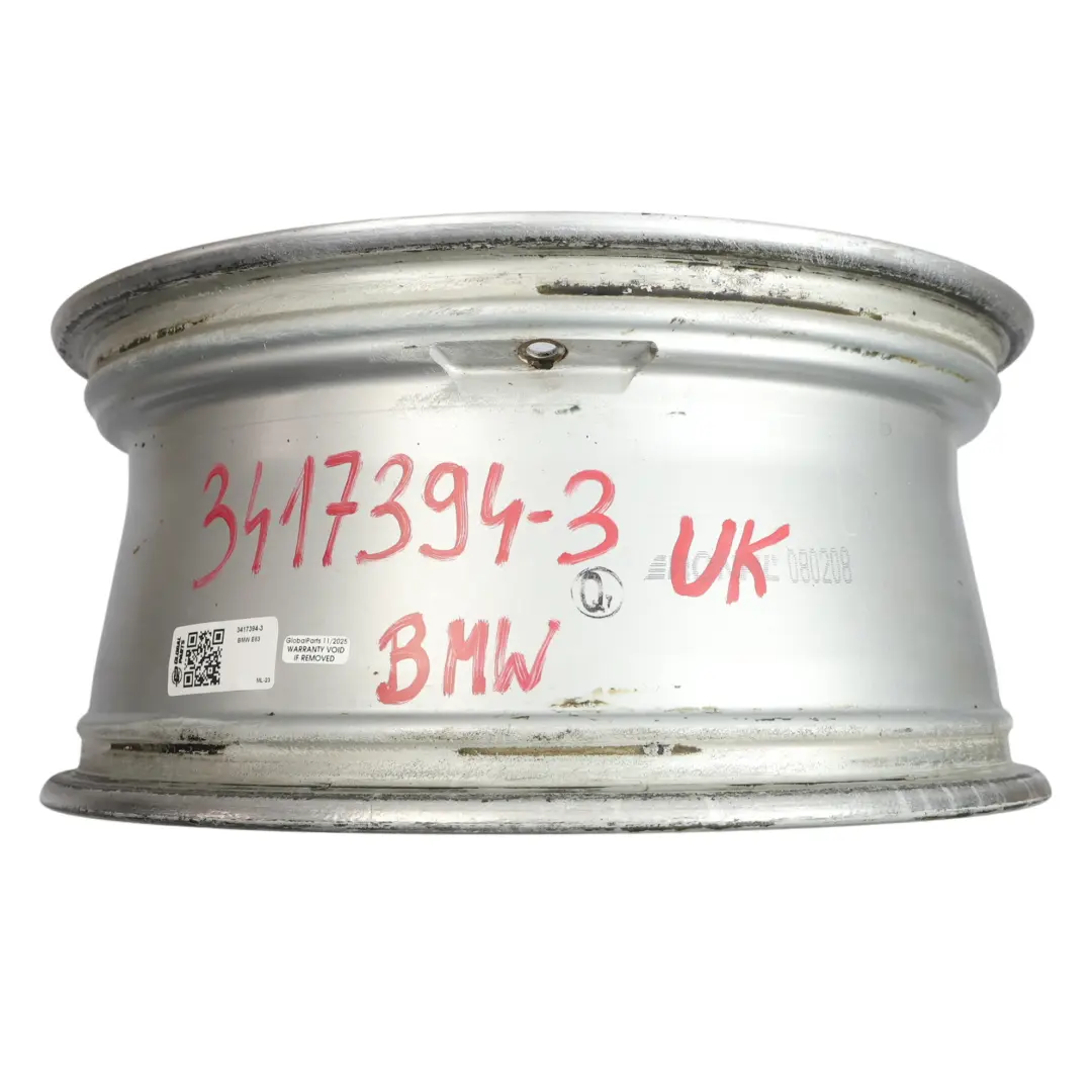 Alloy Rim Double Spoke 205 18" ET:46 8J to BMW X3 Series E83 Silver Wheel with Part number 3417394 BMW X3 Series E83 Silver Wheel Alloy Rim Double Spoke 205 18" ET:46 8J - SKU 3417394-3 - Part number 3417394