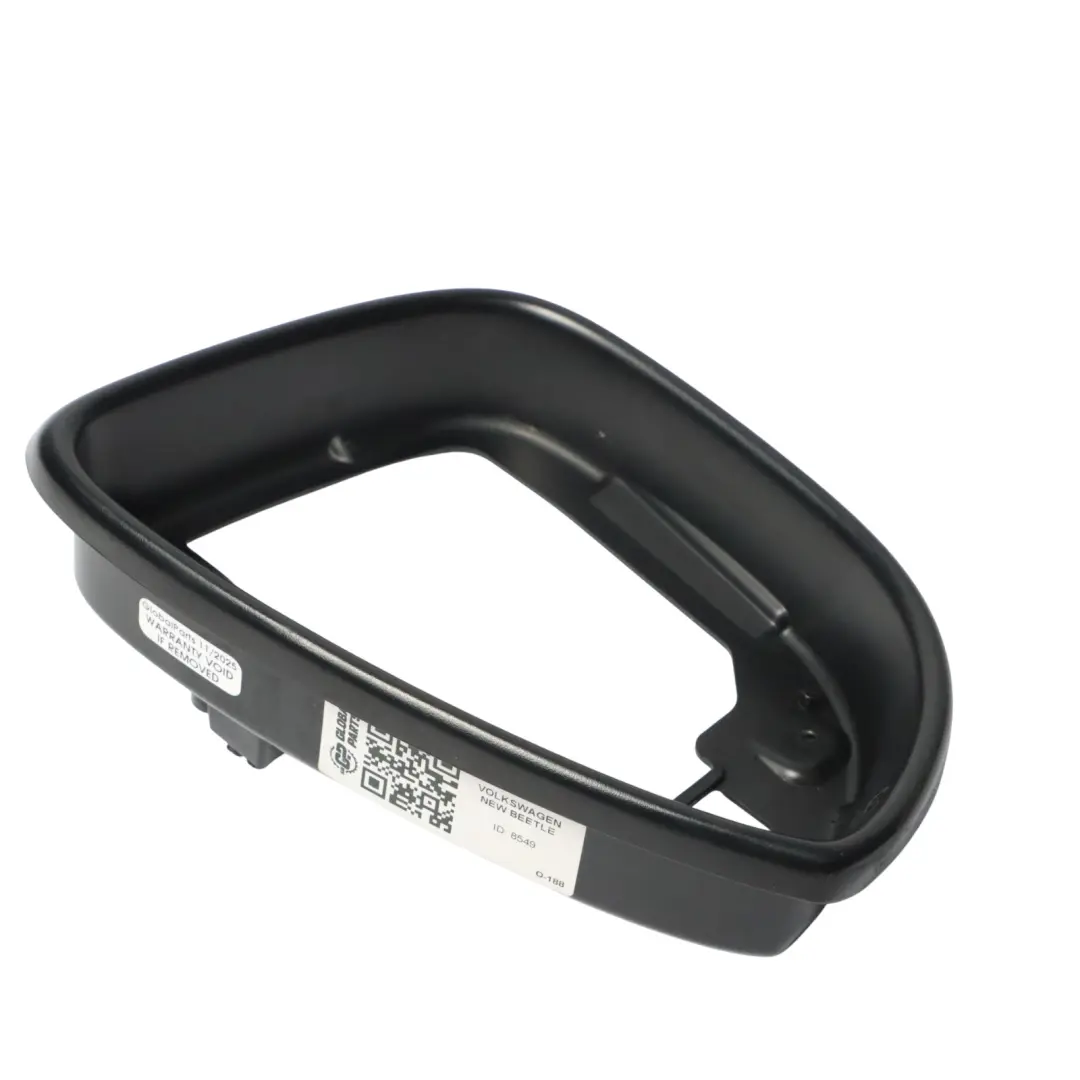 VW New Beetle 5C Wing Mirror Ring Frame Left N/S Trim Satin Black - SKU 3C8857601A - Part number 3C8857601A
