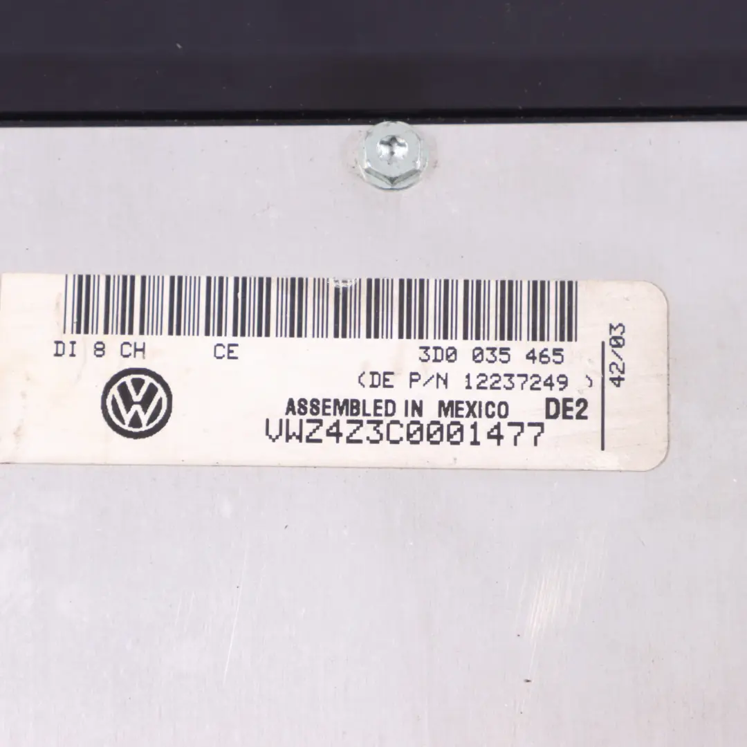 VW Phaeton Mk1 Système Audio Multimédia Amplificateur Audio Unité - SKU 3D0035465 - Numéro de pièce 3D0035465
