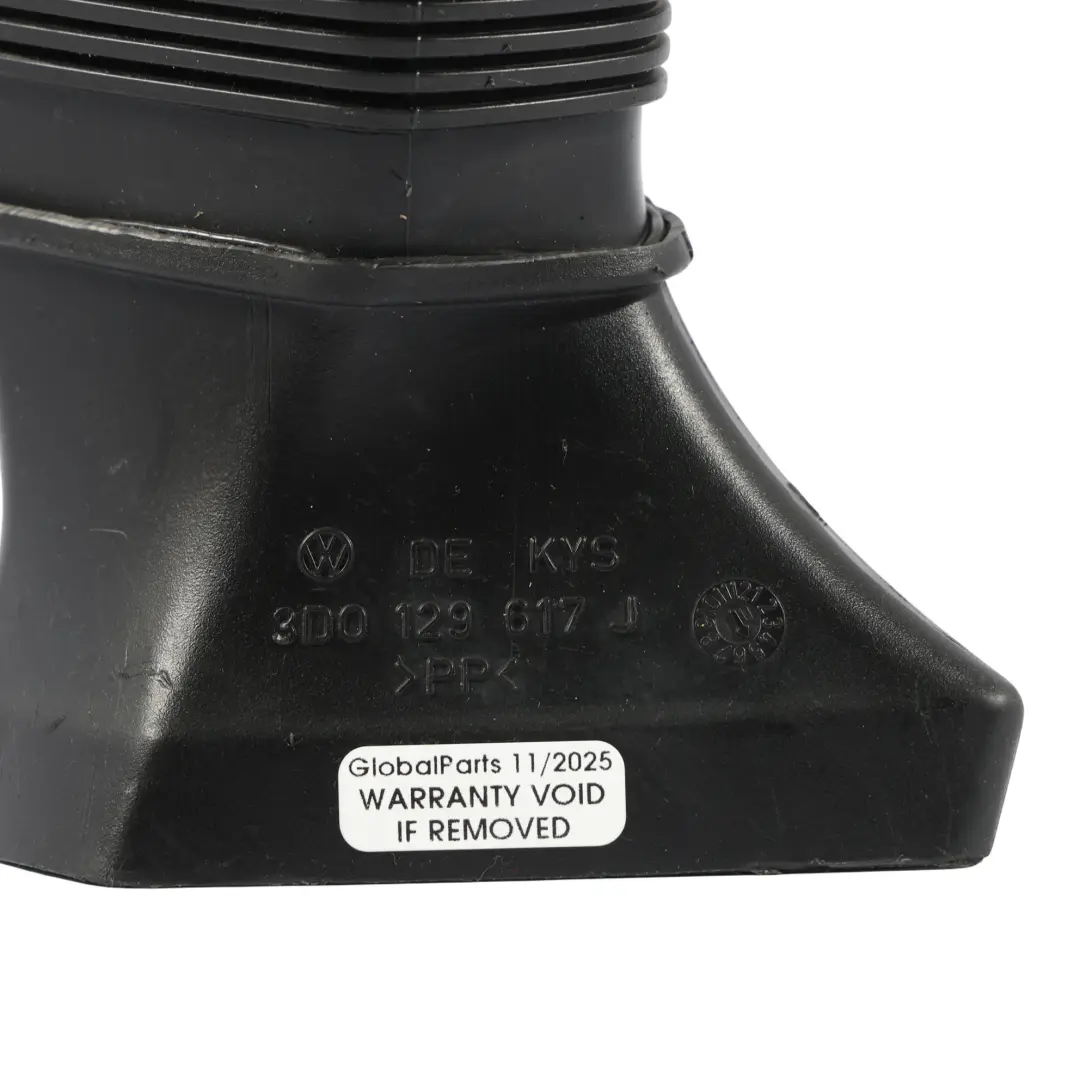 Rura Wąż Powietrza Prawa 5.0 Diesel do Volkswagen Phaeton 3D o numerze 3D0129617J Volkswagen Phaeton 3D Rura Wąż Powietrza Prawa 5.0 Diesel - SKU 3D0129617J - Numer Części 3D0129617J