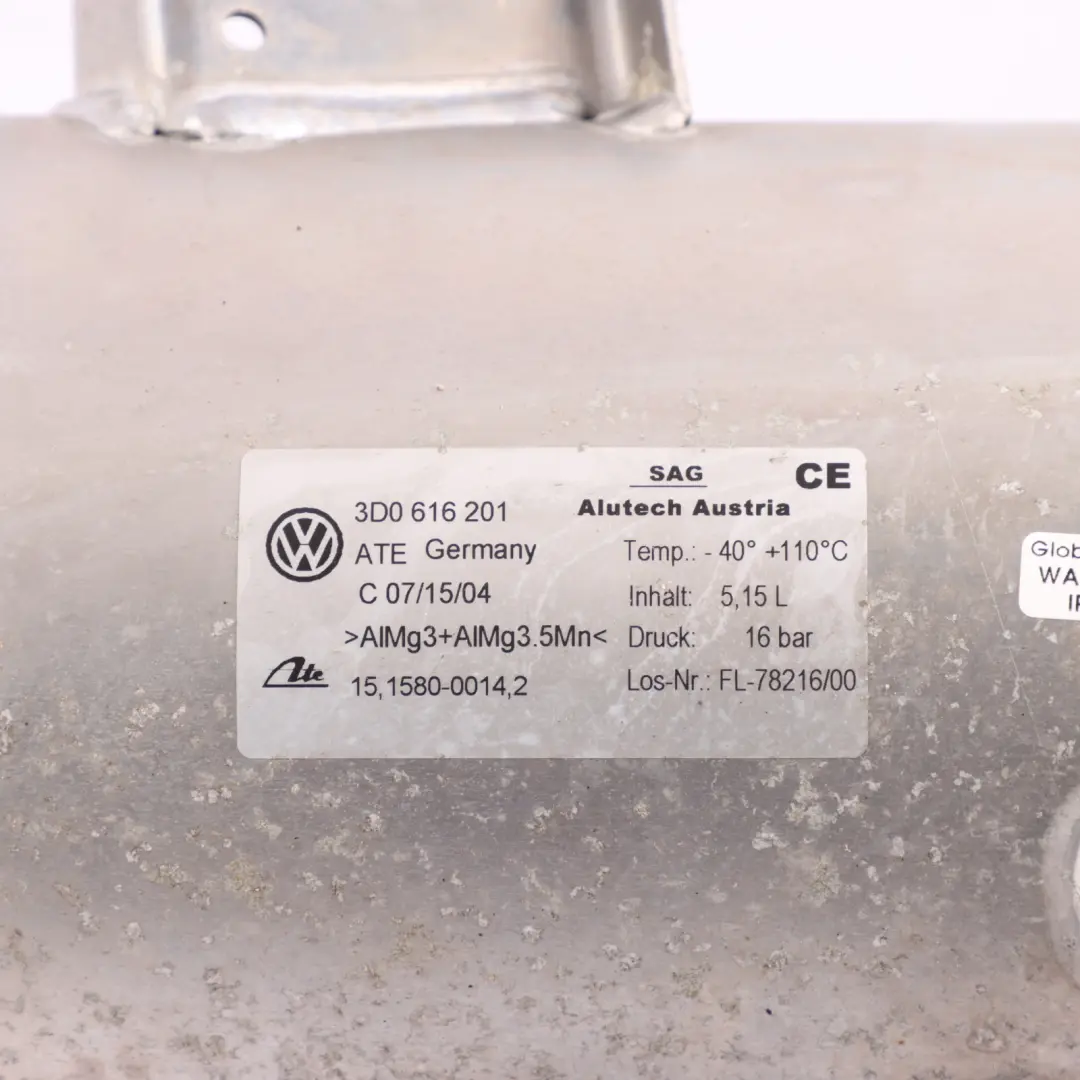 Volkswagen Phaeton 3D Air Suspension Pressure Reservoir Tank - SKU 3D0616201 - Part number 3D0616201