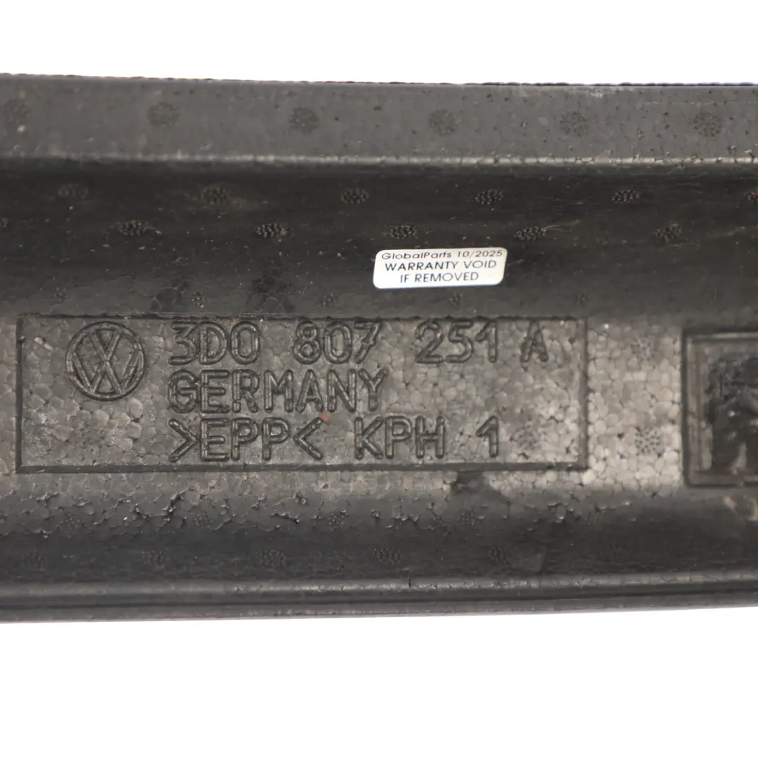 VW Phaeton 3D Rear Bumper Reinforcement Shock Absorber Foam - SKU 3D0807251A - Part number 3D0807251A
