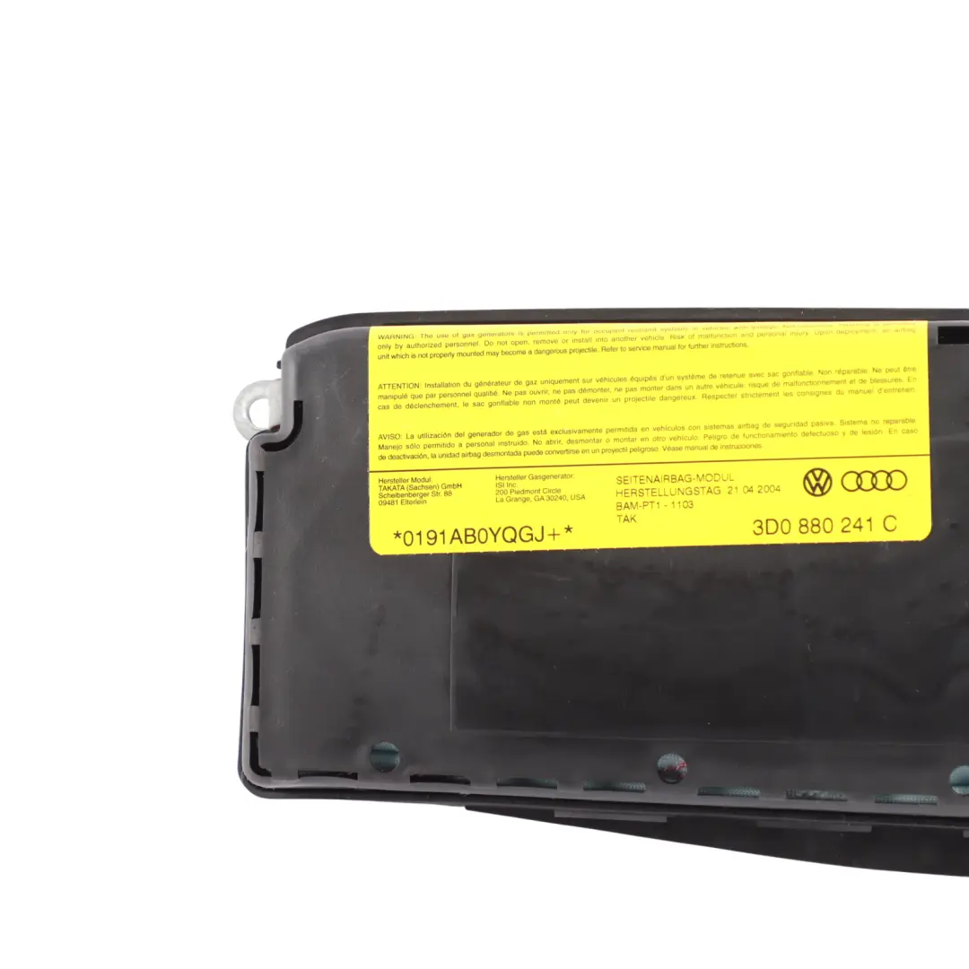 Volkswagen VW Phaeton 3D GP0 Air Module Front Seat Left N/S - SKU 3D0880241C - Part number 3D0880241C