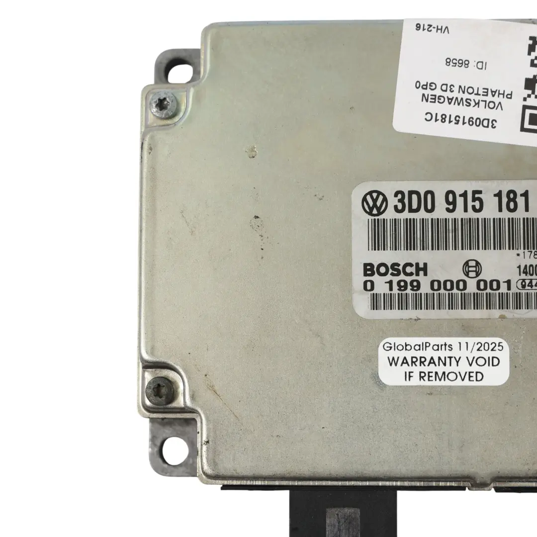 Volkswagen Phaeton 3D 5.0 V10 Battery Control Module Unit ECU - SKU 3D0915181C - Part number 3D0915181C